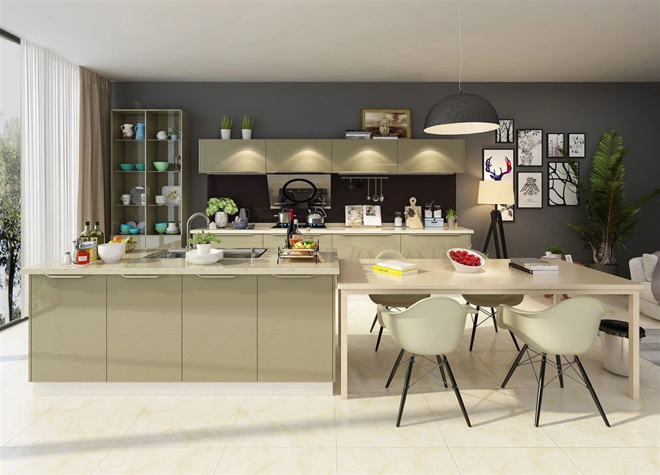 Stylish Gloss Kitchen Cabinets