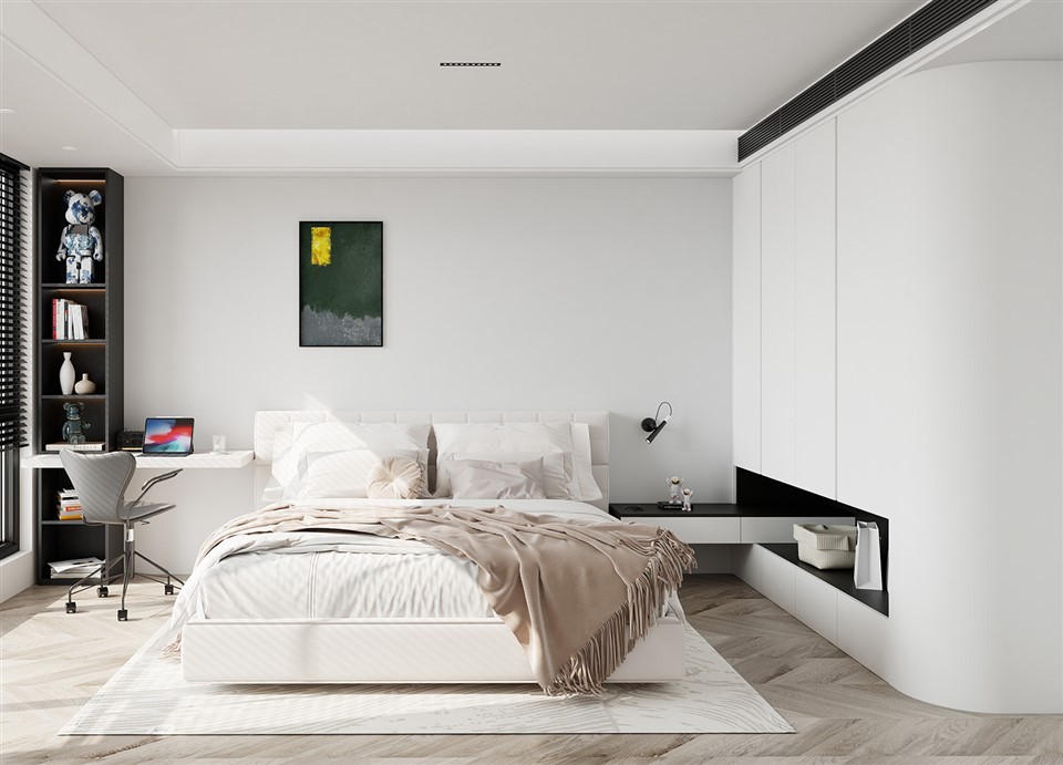 White PET Bedroom Wardrobe