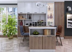 Flat Pack PVC Kitchen Cabinet