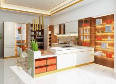 PVC Sheet Kitchen Cabinet