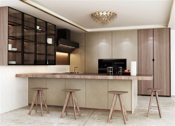 Durability Melamine Kitchen Cabinet