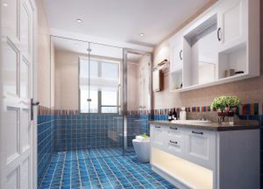Customized White Bathroom Cabinet