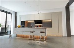 Handleless Lacquer Kitchen Cabinet