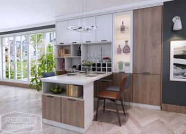High End Thermofoil Kitchen Cabinet