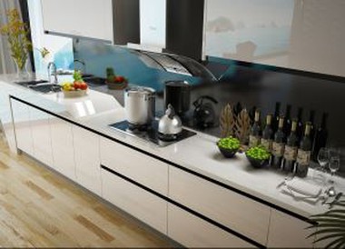High Gloss Lacquer Kitchen Cupboards