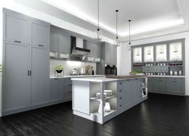 Modern Solid Wood Kitchen Cabinet