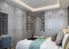 Wood Grain Modern Armoire