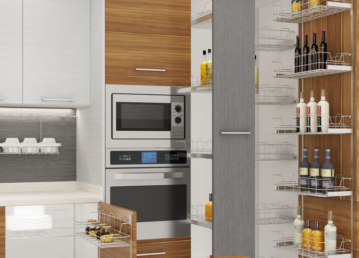 Wooden Melamine Kitchen Cabinet