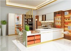 Contemporary PVC Kitchen Cabinets
