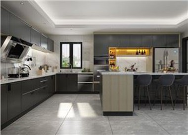 Membrane Press Kitchen Cabinet