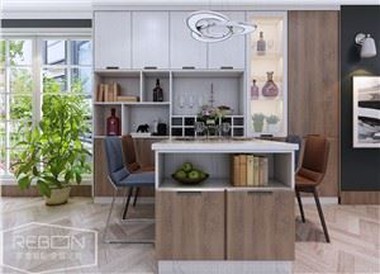 Membrane Wood Grain Cabinets