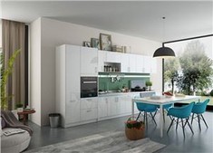 White Modular Kitchen Cabinets