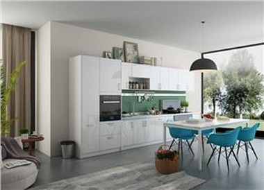 White Modular Kitchen Cabinets
