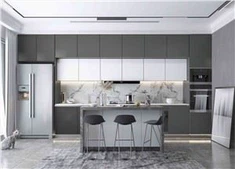 PET Frameless Kitchen Cabinet