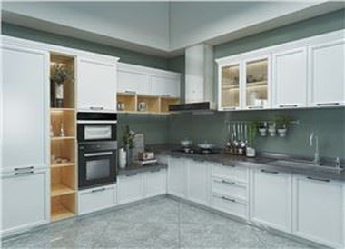White Shaker Wood Kitchen Cabinets