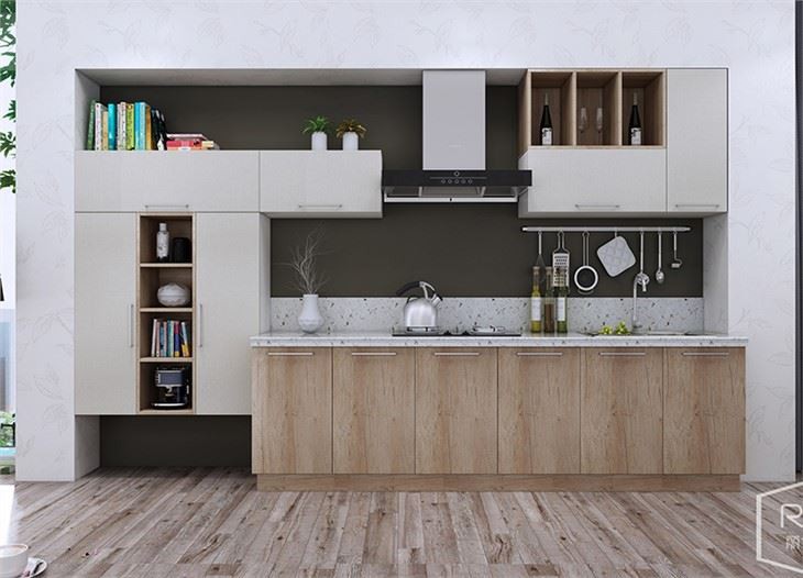 Straight Line Kitchen Cabinet