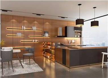 Melamine Wood Grain Cabinets