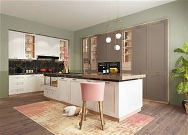 Modern American Kitchen Cabinet