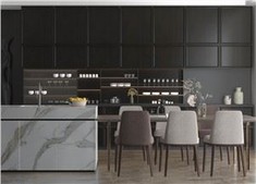 Modern Black Kitchen Cabinet