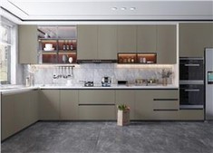 Polyester Melamine Kitchen Cabinet