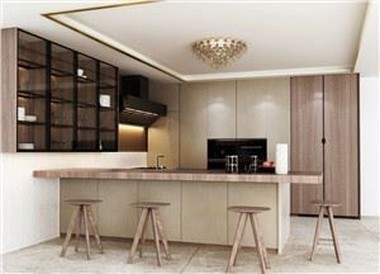U Shaped Modular Kitchen Cabinets