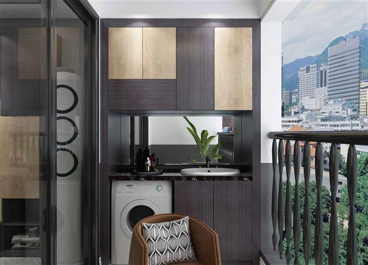 Laundry room economical cabinet