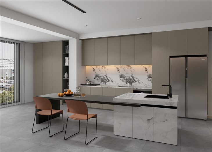 Light Brown Kitchen Cabinet