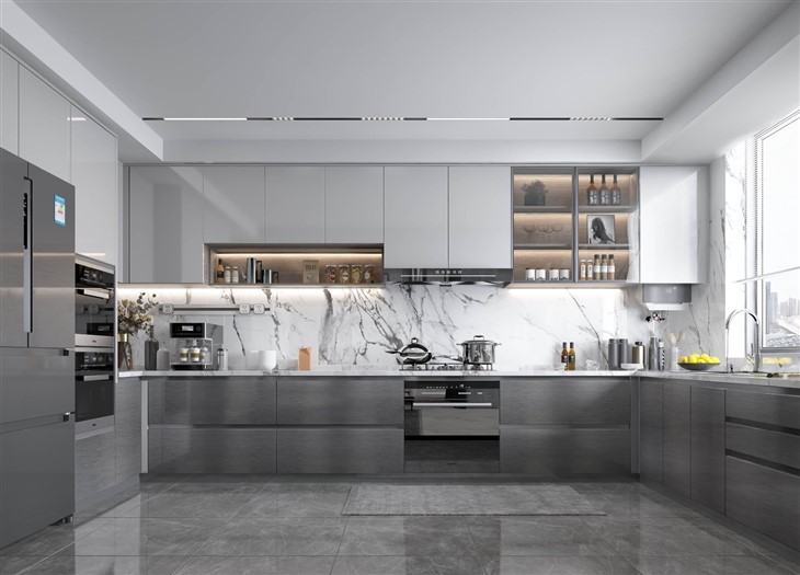 Modern Acrylic Kitchen Cabinets