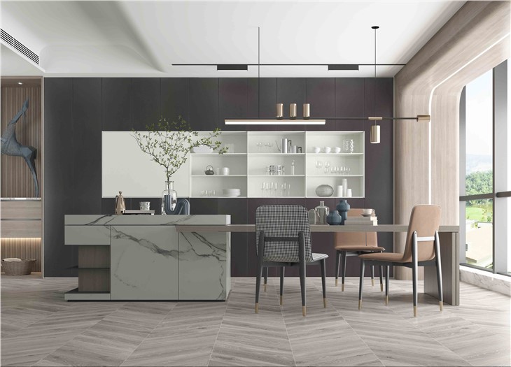 PET Film Kitchen Cabinet