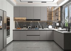 European Frameless Kitchen Cabinet