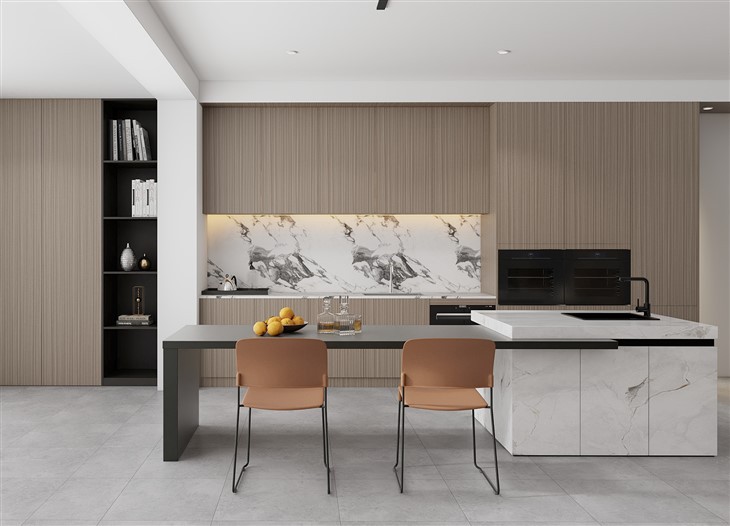 Contemporary MFC Kitchen Cabinets
