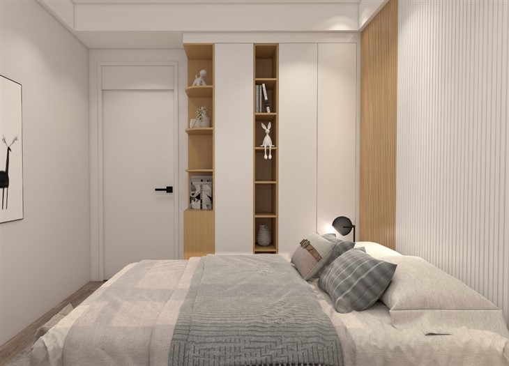 White PET Bedroom Wardrobe factory